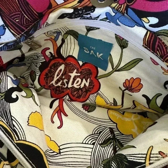 The Sak Tan Crochet Tote with Logo Charm - Picture 4 of 7